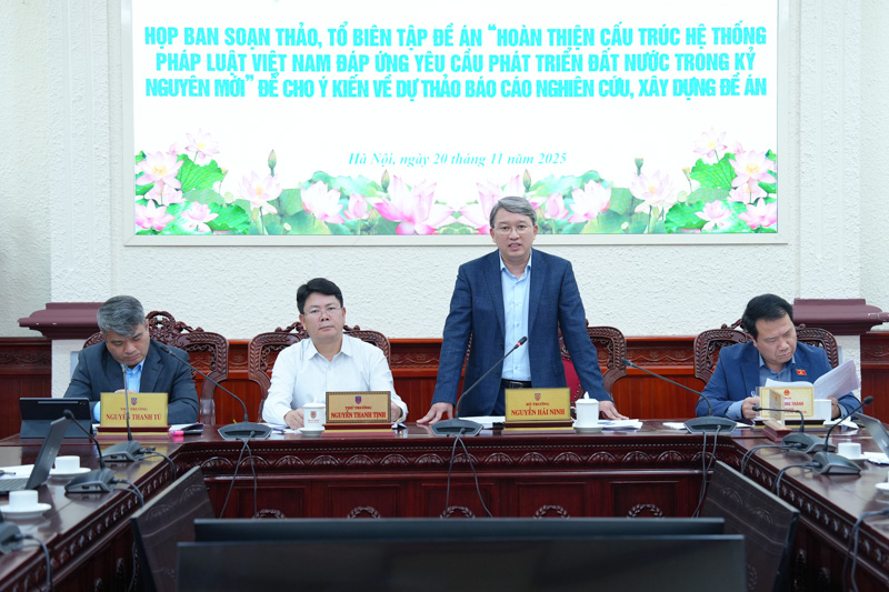 Tiếp tục làm rõ cấu trúc hệ thống pháp luật theo hướng tinh gọn hơn